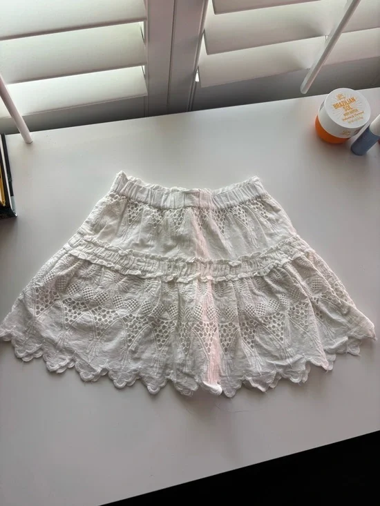 Zara Girls’ Eyelet White Skirt 9-10 - Picture 5 of 5